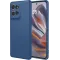 Phonesta Soft Silk Silicone Back Cover hoesje voor Motorola Edge 60 Neo/Edge 50 Neo / ThinkPhone 25 - Donkerblauw