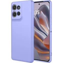 Phonesta Soft Silk Silicone Back Cover hoesje voor Motorola Edge 60 Neo/Edge 50 Neo / ThinkPhone 25 - Paars