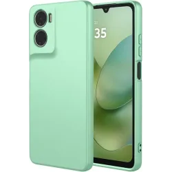 Phonesta Soft Silk Silicone Back Cover hoesje voor Motorola Moto G06/G06 Power - Matcha Green