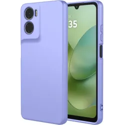 Phonesta Soft Silk Silicone Back Cover hoesje voor Motorola Moto G06/G06 Power - Paars