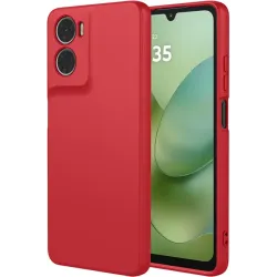 Phonesta Soft Silk Silicone Back Cover hoesje voor Motorola Moto G06/G06 Power - Rood