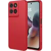 Phonesta Soft Silk Silicone Back Cover hoesje voor Motorola Moto G56 - Rood
