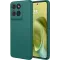 Phonesta Soft Silk Silicone Back Cover hoesje voor Motorola Moto G86 - Donkergroen