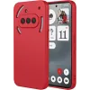 Phonesta Soft Silk Silicone Back Cover hoesje voor Nothing Phone (3a) - Rood