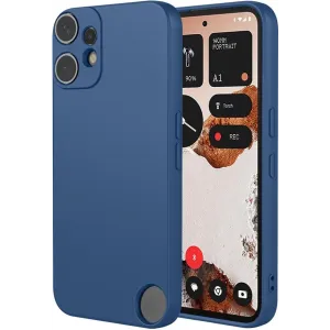 Phonesta Soft Silk Silicone Back Cover hoesje voor Nothing CMF Phone 2 Pro - Donkerblauw