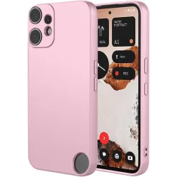 Phonesta Soft Silk Silicone Back Cover hoesje voor Nothing CMF Phone 2 Pro - Roze