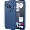 Phonesta Soft Silk Silicone Back Cover hoesje voor Nothing Phone (3a) Pro - Donkerblauw