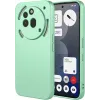 Phonesta Soft Silk Silicone Back Cover hoesje voor Nothing Phone (3a) Pro - Matcha Green