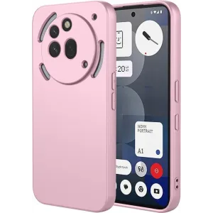 Phonesta Soft Silk Silicone Back Cover hoesje voor Nothing Phone (3a) Pro - Roze