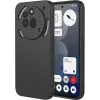 Phonesta Soft Silk Silicone Back Cover hoesje voor Nothing Phone (3a) Pro - Zwart