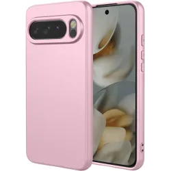 Phonesta Soft Silk Silicone Back Cover hoesje voor Google Pixel 10 Pro XL - Roze