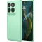 Phonesta Soft Silk Silicone Back Cover hoesje voor Motorola Edge 60 Pro - Matcha Green
