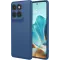 Phonesta Soft Silk Silicone Back Cover hoesje voor Motorola Edge 60 / Edge 60 Fusion - Donkerblauw