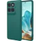 Phonesta Soft Silk Silicone Back Cover hoesje voor Motorola Edge 60 / Edge 60 Fusion - Donkergroen