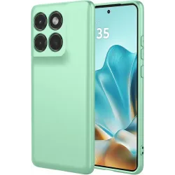 Phonesta Soft Silk Silicone Back Cover hoesje voor Motorola Edge 60 / Edge 60 Fusion - Matcha Green