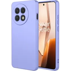 Phonesta Soft Silk Silicone Back Cover hoesje voor OnePlus 13R - Paars