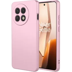 Phonesta Soft Silk Silicone Back Cover hoesje voor OnePlus 13R - Roze