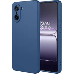 Phonesta Soft Silk Silicone Back Cover hoesje voor OnePlus Nord CE5 - Donkerblauw