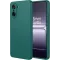 Phonesta Soft Silk Silicone Back Cover hoesje voor OnePlus Nord CE5 - Donkergroen