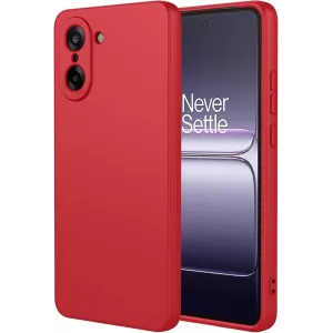 Phonesta Soft Silk Silicone Back Cover hoesje voor OnePlus Nord CE5 - Rood
