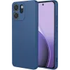 Phonesta Soft Silk Silicone Back Cover hoesje voor Oppo Reno14 F/FS - Donkerblauw