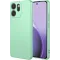 Phonesta Soft Silk Silicone Back Cover hoesje voor Oppo Reno14 F/FS - Matcha Green