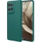 Phonesta Soft Silk Silicone Back Cover hoesje voor Motorola Edge 50 - Donkergroen