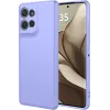 Phonesta Soft Silk Silicone Back Cover hoesje voor Motorola Edge 50 - Paars 0