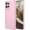 Phonesta Soft Silk Silicone Back Cover hoesje voor Motorola Edge 50 - Roze