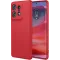 Phonesta Soft Silk Silicone Back Cover hoesje voor Motorola Edge 50 Pro - Rood