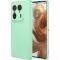 Phonesta Soft Silk Silicone Back Cover hoesje voor Motorola Edge 50 Ultra - Matcha Green