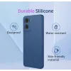 Phonesta Soft Silk Silicone Back Cover hoesje voor Motorola Moto G05 / Moto E15 - Paars 1
