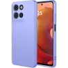 Phonesta Soft Silk Silicone Back Cover hoesje voor Motorola Moto G17/G17 Power/G15/G15 Power - Paars