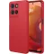 Phonesta Soft Silk Silicone Back Cover hoesje voor Motorola Moto G17/G17 Power/G15/G15 Power - Rood