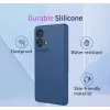 Phonesta Soft Silk Silicone Back Cover hoesje voor Motorola Moto G35 - Zwart 1