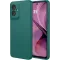 Phonesta Soft Silk Silicone Back Cover hoesje voor Motorola Moto G55 - Donkergroen