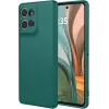 Phonesta Soft Silk Silicone Back Cover hoesje voor Motorola Moto G75 - Donkergroen 0