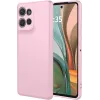 Phonesta Soft Silk Silicone Back Cover hoesje voor Motorola Moto G75 - Roze 0