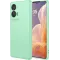 Phonesta Soft Silk Silicone Back Cover hoesje voor Motorola Moto G85 - Matcha Green