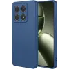 Phonesta Soft Silk Silicone Back Cover hoesje voor Xiaomi 14T - Donkerblauw