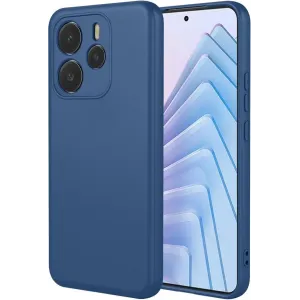 Phonesta Soft Silk Silicone Back Cover hoesje voor Xiaomi Redmi Note 14 5G - Donkerblauw