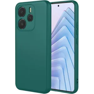 Phonesta Soft Silk Silicone Back Cover hoesje voor Xiaomi Redmi Note 14 5G - Donkergroen