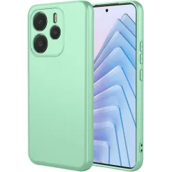 Phonesta Soft Silk Silicone Back Cover hoesje voor Xiaomi Redmi Note 14 5G - Matcha Green