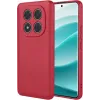 Phonesta Soft Silk Silicone Back Cover hoesje voor Xiaomi Redmi Note 14 Pro 5G / Xiaomi Poco X7 - Rood