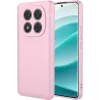 Phonesta Soft Silk Silicone Back Cover hoesje voor Xiaomi Redmi Note 14 Pro 5G / Xiaomi Poco X7 - Roze