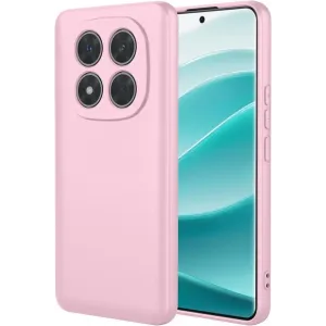 Phonesta Soft Silk Silicone Back Cover hoesje voor Xiaomi Redmi Note 14 Pro 5G / Xiaomi Poco X7 - Roze