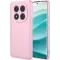Phonesta Soft Silk Silicone Back Cover hoesje voor Xiaomi Redmi Note 14 Pro 5G / Xiaomi Poco X7 - Roze