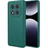 Phonesta Soft Silk Silicone Back Cover hoesje voor Xiaomi Redmi Note 14 Pro 4G - Donkergroen