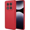 Phonesta Soft Silk Silicone Back Cover hoesje voor Xiaomi Redmi Note 14 Pro 4G - Rood