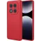 Phonesta Soft Silk Silicone Back Cover hoesje voor Xiaomi Redmi Note 14 Pro 4G - Rood